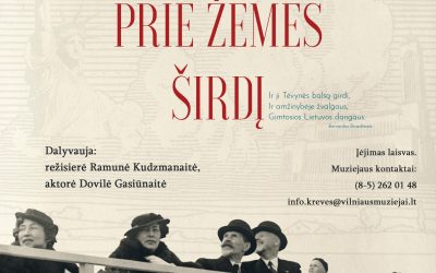 „Aš priglaudžiau prie žemės širdį“. Filmo peržiūra ir susitikimas su kūrybine grupe 2019 12 17