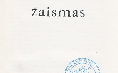 Apie Vinco Krėvės apsakymą „Nevykęs mėginimas“ (iš apsakymų rinkinio „Likimo žaismas“, 1965)